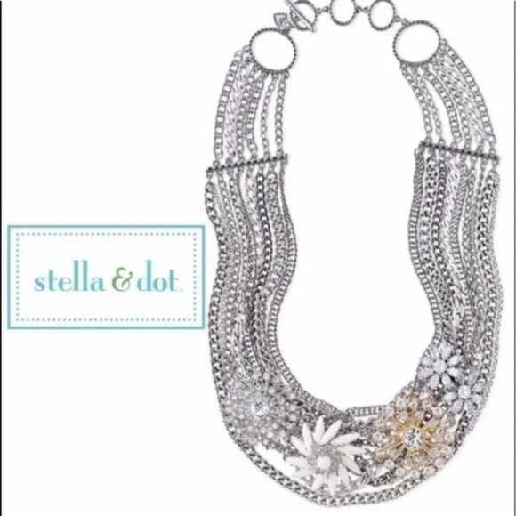 Stella & Dot Metropolitan Crystal Statement Necklace - Picture 6 of 9